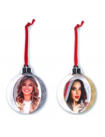Pallina di Natale Glitter - con foto